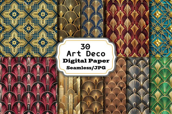 Art Deco Digital Paper Patterns: Elevate Your Creative Projects