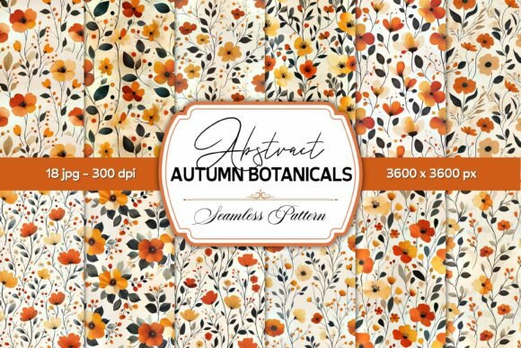 Autumn Floral Seamless Patterns: A Design Resource Evaluation