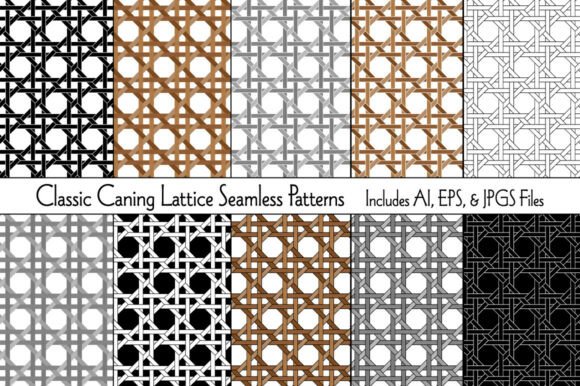 Classic Caning Lattice Patterns