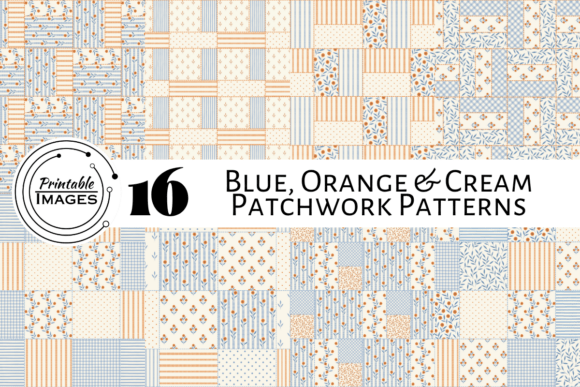 Embracing the Warmth of Handcrafted Design: A Deep Dive into Blue Orange Patchwork Patterns