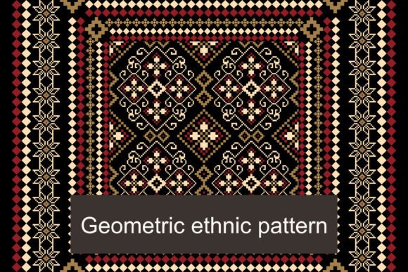 Geometric Ethnic Patterns Vector