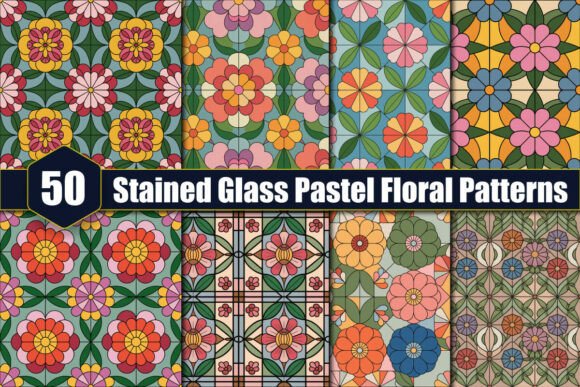 Stained Glass Pastel Floral Patterns: A Practical Review of Digital Assets for Creative Projects