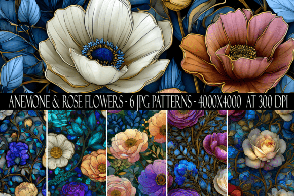 The Art of Repetition: Exploring the Versatility of Anemone and Rose Seamless Patterns