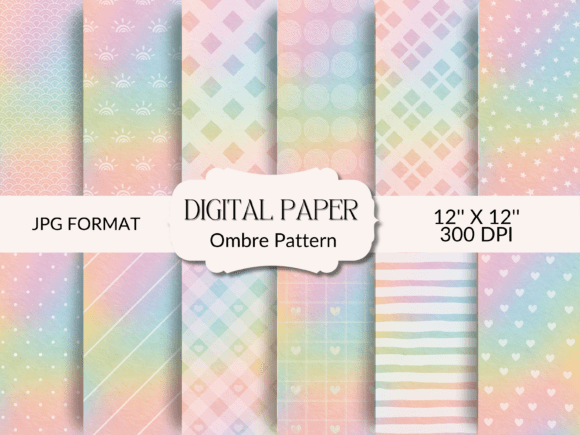 Unlocking Creativity: A Comprehensive Guide to Rainbow Ombre Digital Papers