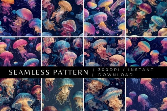 Unlocking Creativity with 12 Luminous Drift Seamless Patterns