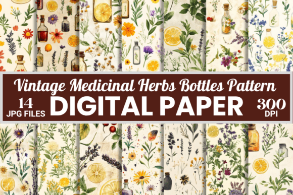 Vintage Medicinal Herbs Bottles Patterns: A Practical Review for Digital Creators